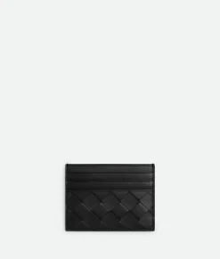 Bottega Veneta Intrecciato Credit Card Case Black Best