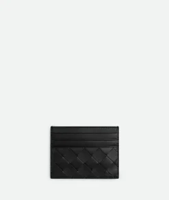 Bottega Veneta Intrecciato Credit Card Case Black Best