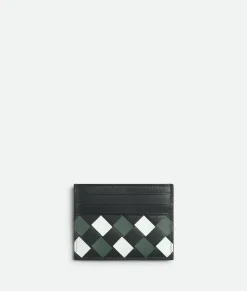 Bottega Veneta Intrecciato Credit Card Case Ardoise / Glacier / Aloe Outlet
