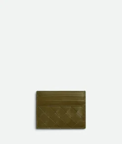 Bottega Veneta Intrecciato Credit Card Case Olive oil Outlet