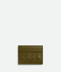Bottega Veneta Intrecciato Credit Card Case Olive oil Outlet