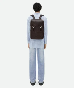 Bottega Veneta Intrecciato Flap Backpack Fondant Sale