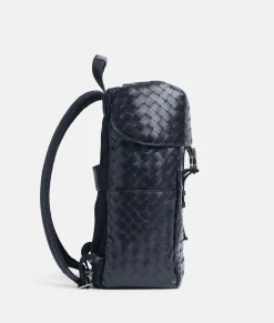 Bottega Veneta Intrecciato Flap Backpack Space Online