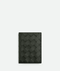 Bottega Veneta Intrecciato Flap Wallet Dark green / Mud Best