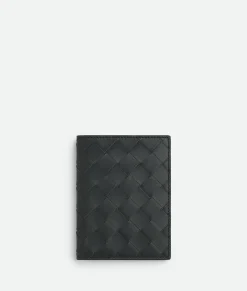 Bottega Veneta Intrecciato Flap Wallet Ardoise/deep pacific Online