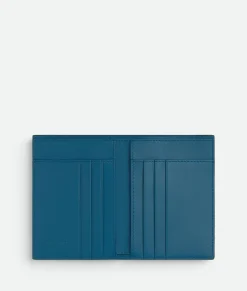 Bottega Veneta Intrecciato Flap Wallet Ardoise/deep pacific Online