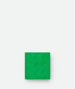 Bottega Veneta Intrecciato Folded Coin Purse Parakeet Sale