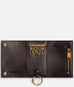 Bottega Veneta Intrecciato Folded Key Case Fondant Online