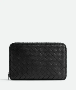 Bottega Veneta Intrecciato Large Organizer Black New