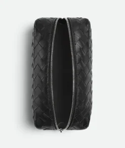 Bottega Veneta Intrecciato Large Pouch Black Discount