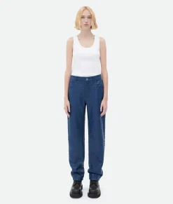Bottega Veneta Intrecciato Leather Pants Cruise Hot
