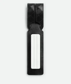Bottega Veneta Intrecciato Long Tag Holder Black Best