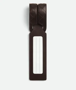 Bottega Veneta Intrecciato Long Tag Holder Fondant