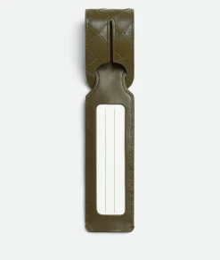 Bottega Veneta Intrecciato Long Tag Holder Mustard Hot