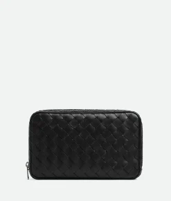 Bottega Veneta Intrecciato Medium Organizer Black Clearance