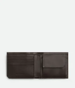 Bottega Veneta Intrecciato Piccolo Bi-Fold Wallet With Coin Purse Fondant Outlet