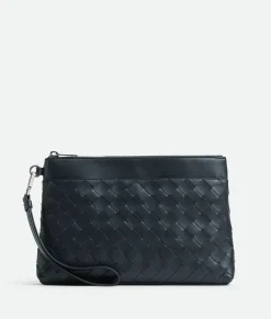 Bottega Veneta Intrecciato Prism Pouch Shadow Hot