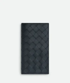 Bottega Veneta Intrecciato Slim Long Wallet Shadow/olive oil Sale
