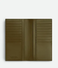 Bottega Veneta Intrecciato Slim Long Wallet Shadow/olive oil Sale