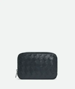 Bottega Veneta Intrecciato Small Zipped Organizing Pouch Shadow Outlet