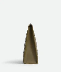 Bottega Veneta Intrecciato Standing Pouch Mud