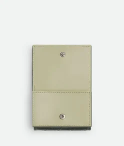 Bottega Veneta Intrecciato Tiny Tri-Fold Wallet Dark green / Travertine Best