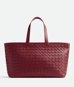 Bottega Veneta Intrecciato Tote Bag Bordeaux Outlet