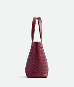 Bottega Veneta Intrecciato Tote Bag Bordeaux Outlet
