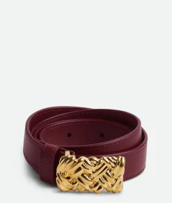 Bottega Veneta Intreccio Belt Barolo Hot