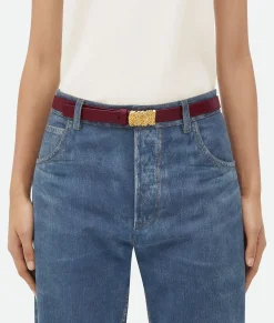 Bottega Veneta Intreccio Belt Barolo Hot