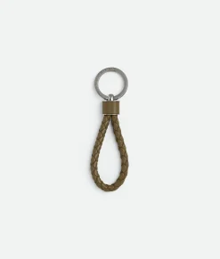 Bottega Veneta Intreccio Key Ring Argil Hot