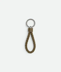 Bottega Veneta Intreccio Key Ring Argil Hot