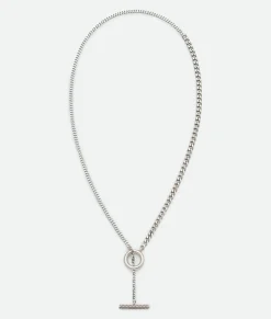 Bottega Veneta Intreccio Necklace Silver Sale