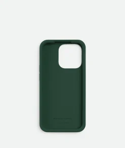 Bottega Veneta IPhone 14 Pro Case Emerald green Discount