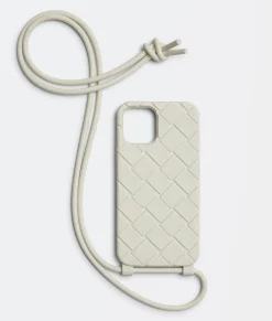 Bottega Veneta IPhone 13 Pro Case On Strap White New