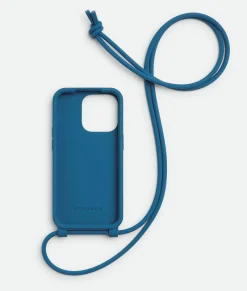 Bottega Veneta IPhone 14 Pro Case On Strap Deep pacific Sale