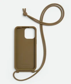 Bottega Veneta IPhone 14 Pro Max Case On Strap Mud