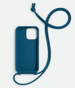 Bottega Veneta IPhone 14 Pro Max Case On Strap Deep pacific Clearance
