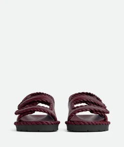 Bottega Veneta Jack Flat Sandal Barolo Outlet