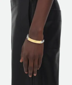 Bottega Veneta Joint Bracelet Silver/yellow gold Best
