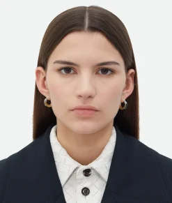 Bottega Veneta Joint Earrings Dark green Best