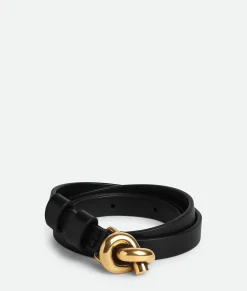 Bottega Veneta Knot Belt Black