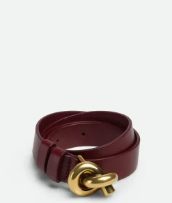 Bottega Veneta Knot Belt Barolo New