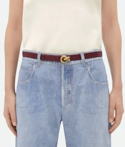 Bottega Veneta Knot Belt Barolo New
