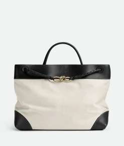 Bottega Veneta Large Andiamo Natural/black Outlet