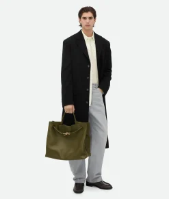 Bottega Veneta Large Andiamo Olive oil Online