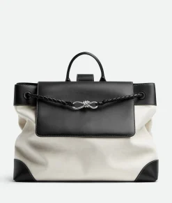 Bottega Veneta Large Andiamo Backpack Natural/black New