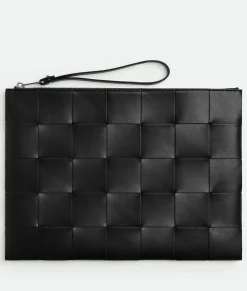 Bottega Veneta Large Cassette Pouch Black