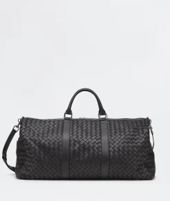 Bottega Veneta Large Intrecciato Duffle Black Sale