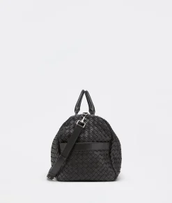 Bottega Veneta Large Intrecciato Duffle Black Sale
